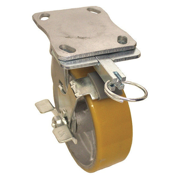 Plate Caster, 1250 lb. Ld Rating, Ball
