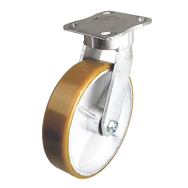 Plate Caster, 1200 lb. Ld Rating, Ball
