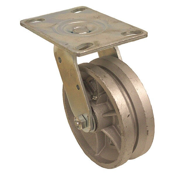 Plate Caster, 1000 lb. Ld Rating, Roller