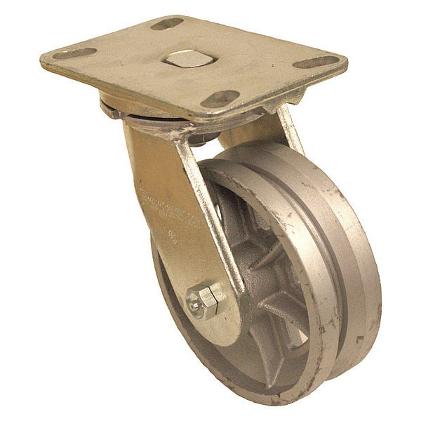 Plate Caster, 1000 lb. Ld Rating, Roller