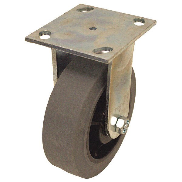Plate Caster, 600 lb. Ld Rating, Roller