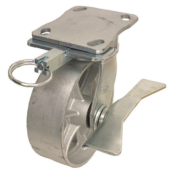 Plate Caster, 1400 lb. Ld Rating, Roller