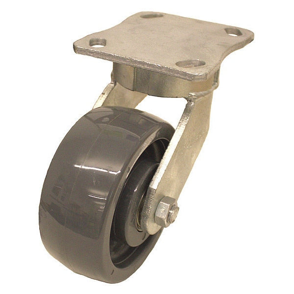 Plate Caster, 1000 lb. Ld Rating, Ball
