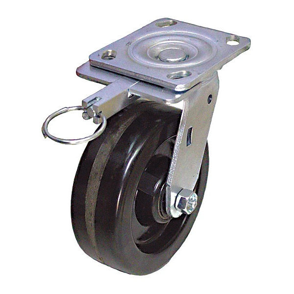Standard Plate Caster, Swivel, 1200 lb.