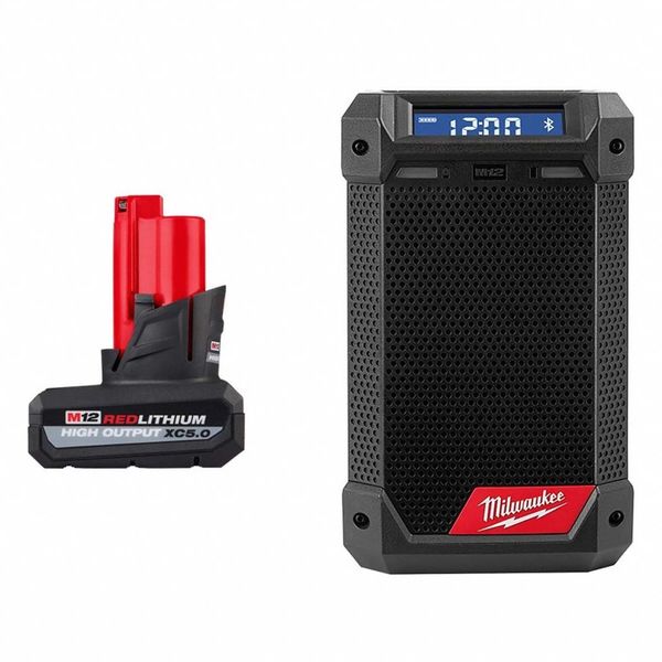 Battery and Radio/Charger, Cordless, 12 V