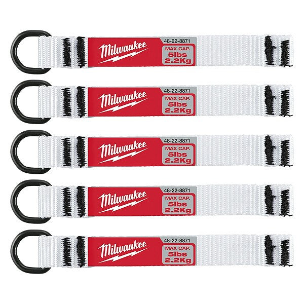 5 pc. 5 lb. D-Ring Web Attachment