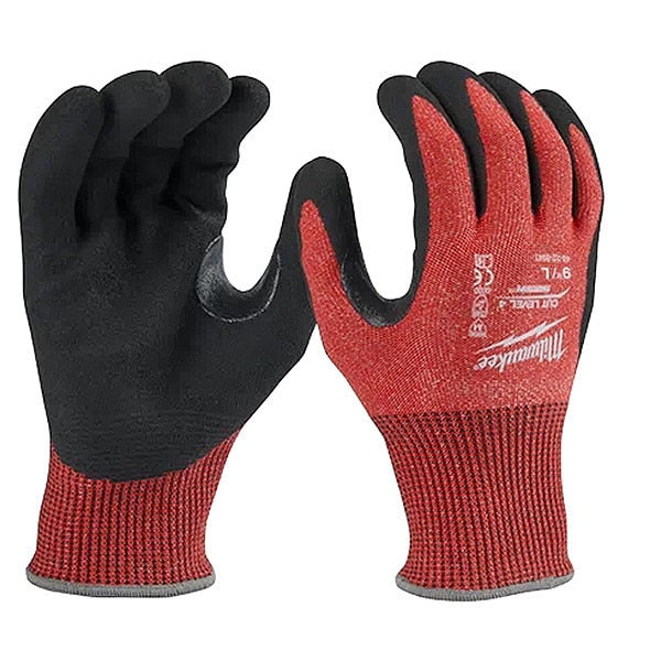 Level 4 Cut Resistant Nitrile Dipped Gloves - Large