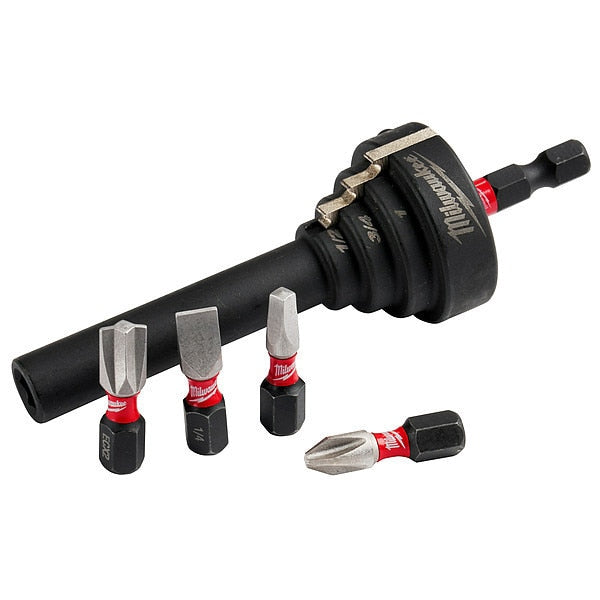 5 pc. SHOCKWAVE Impact Duty Conduit Reaming Bit Holder and Insert Bit Set