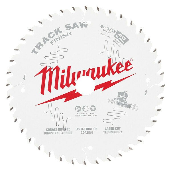 Track Saw Blade, 6 1/2 in Blade, 40 Teeth