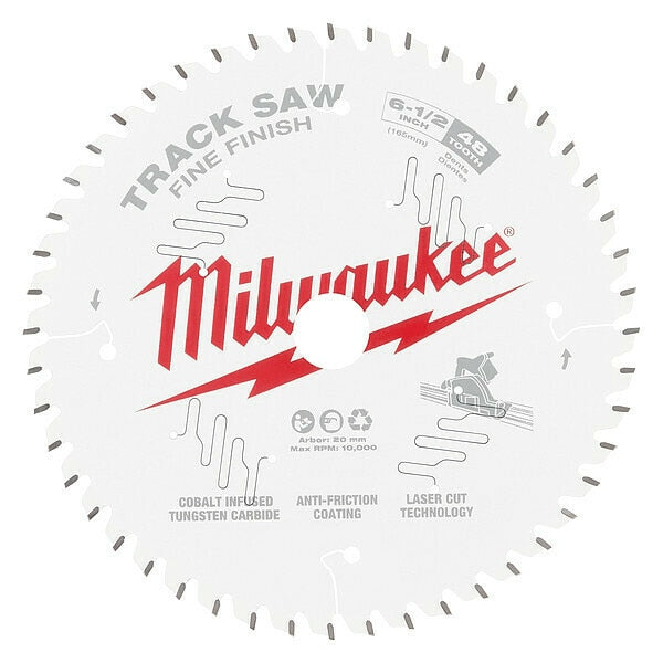 Track Saw Blade, 6 1/2 in Blade, 48 Teeth