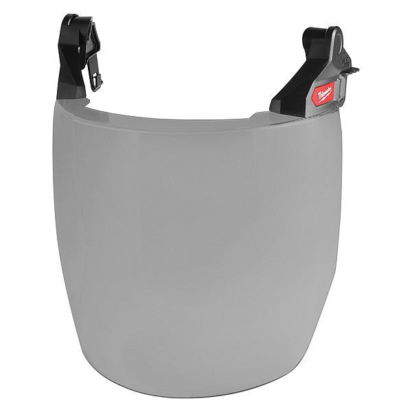 BOLT Gray Dual Coat Lens Full Face Shield for Milwaukee No-Brim Safety Helmets