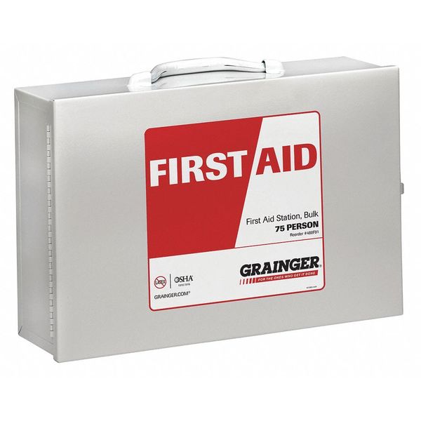 First Aid Cabinet, Metal, 75 Person