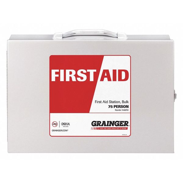 First Aid Cabinet, Metal, 75 Person