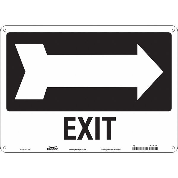 Safety Sign, 10 in x 14 in, Aluminum