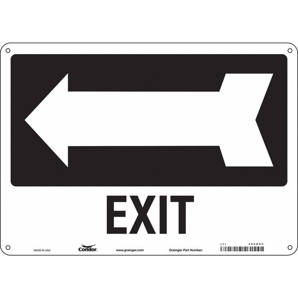 Safety Sign, 10 in x 14 in, Aluminum