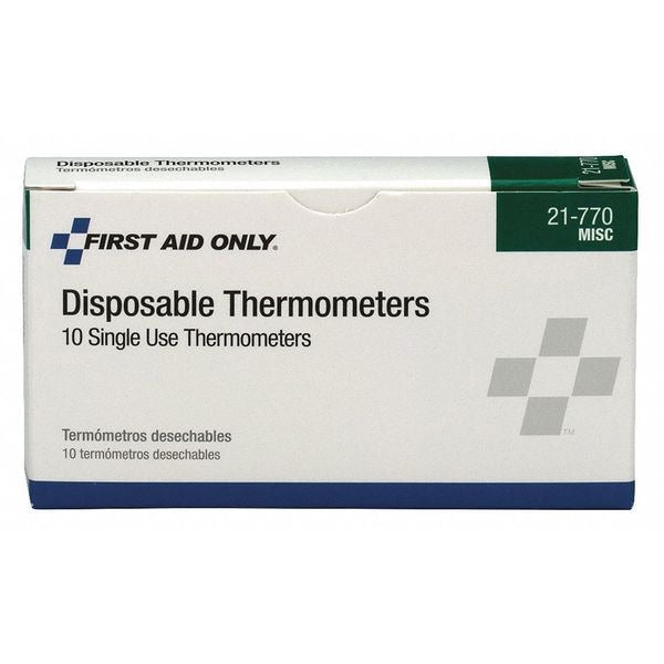 Disposable Thermometer, Oral, Metric, White