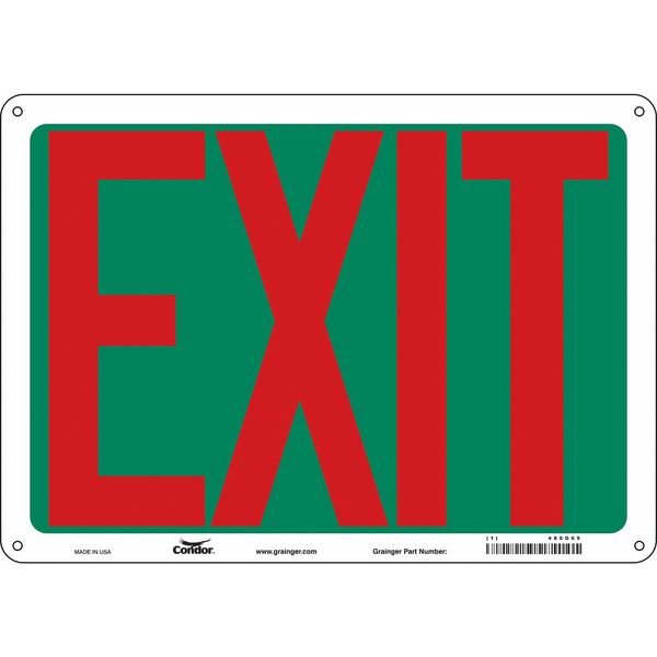 Safety Sign, 10 in x 14 in, Aluminum