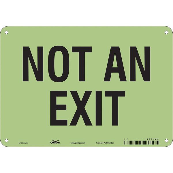 Safety Sign, 7 in x 10 in, Polyethylene