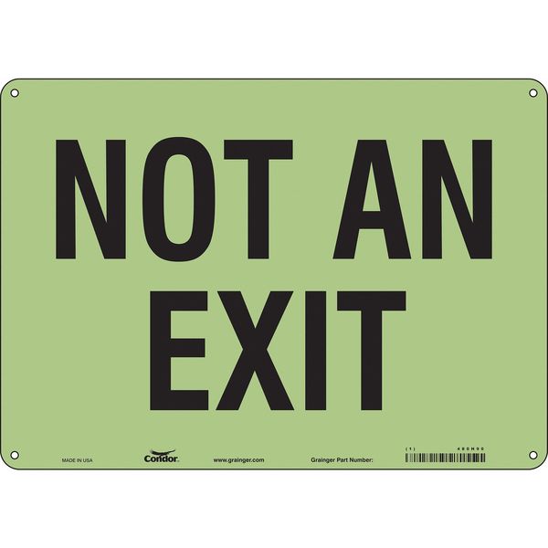 Safety Sign, 10 in x 14 in, Polyethylene