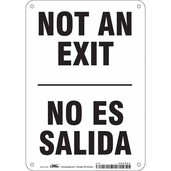Not An Exit Sign, English, Spanish, 7