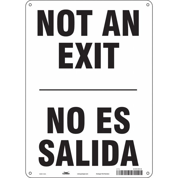Safety Sign, 14 in x 10 in, Aluminum