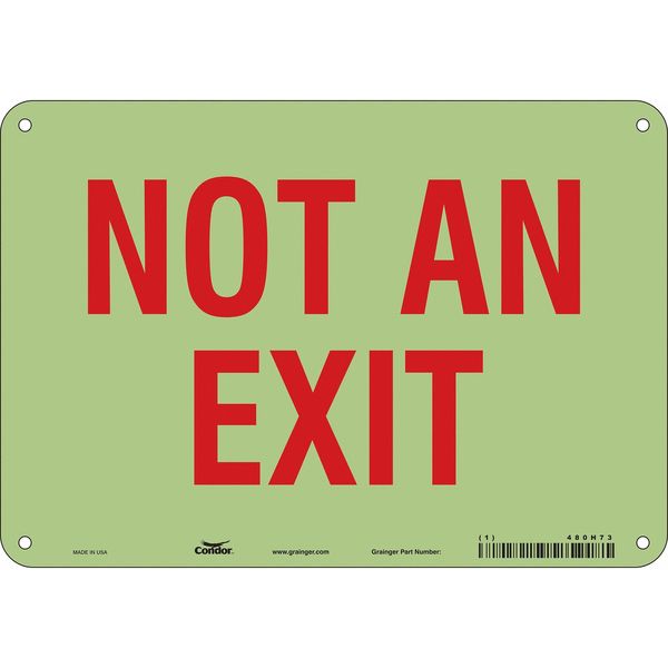 Safety Sign, 7 in x 10 in, Polyethylene