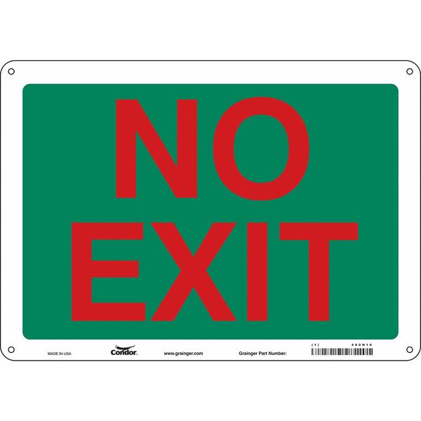 Safety Sign, 10 in x 14 in, Aluminum