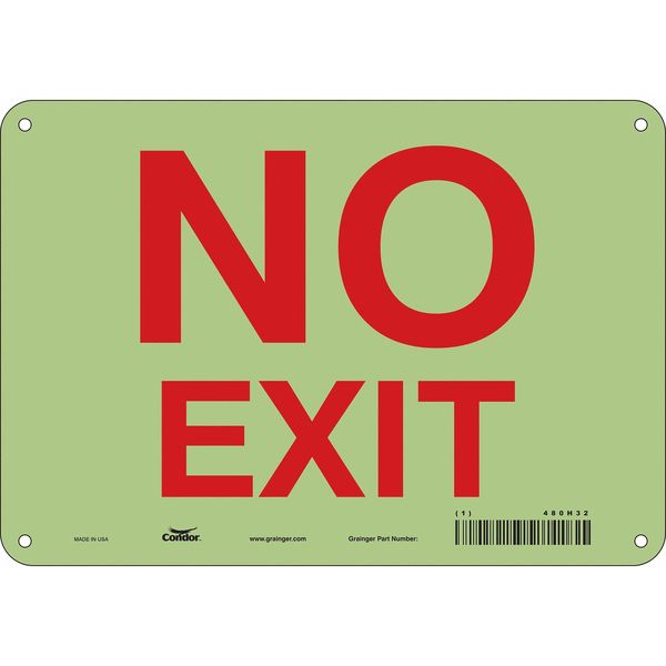 Safety Sign, 7 in x 10 in, Polyethylene