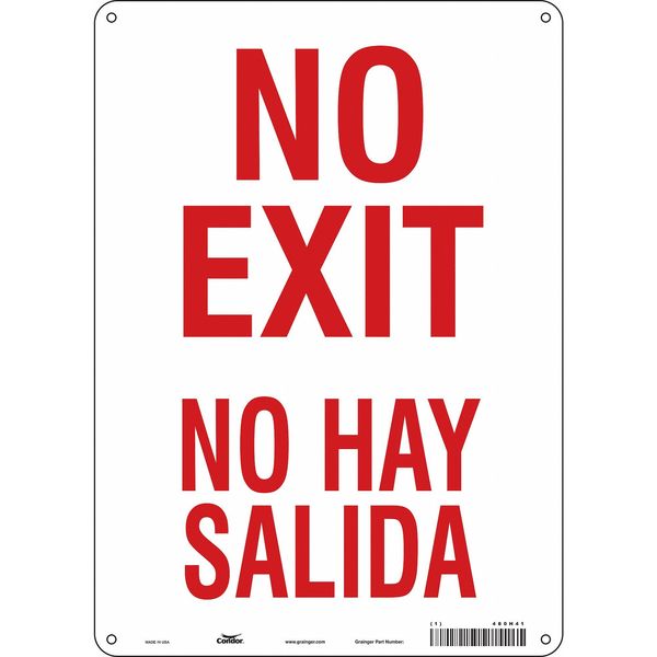 Safety Sign, 14 in x 10 in, Aluminum