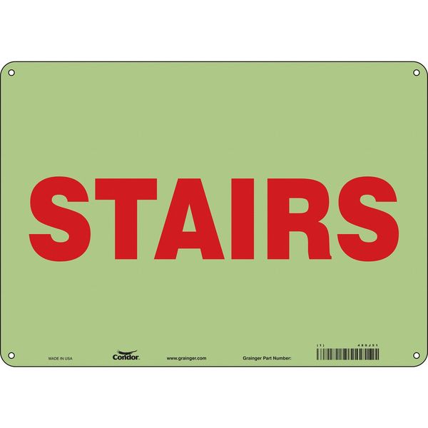 Safety Sign, 10 in Height, 14 in Width, Polyethylene, Horizontal Rectangle, English, 480J51