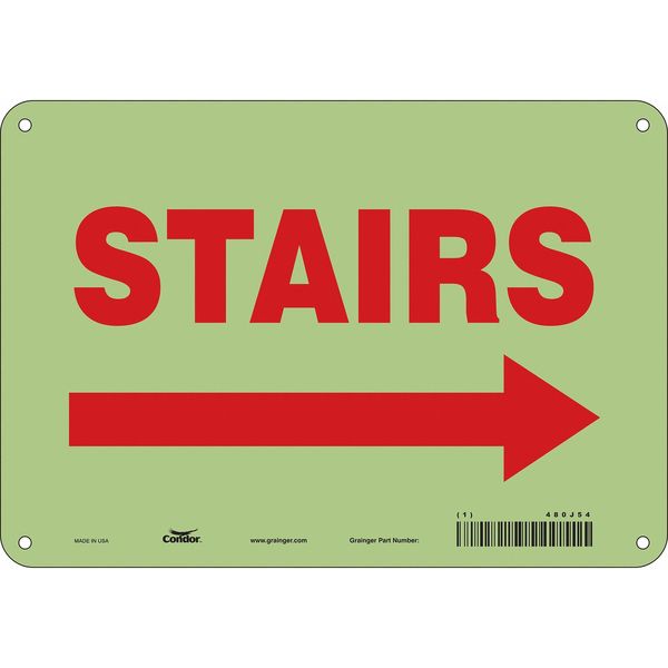 Safety Sign, 7 in Height, 10 in Width, Polyethylene, Vertical Rectangle, English, 480J54