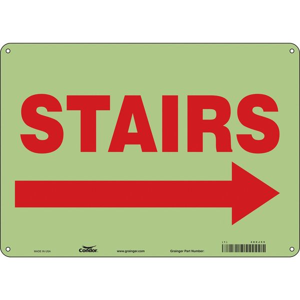 Safety Sign, 10 in Height, 14 in Width, Polyethylene, Horizontal Rectangle, English, 480J55
