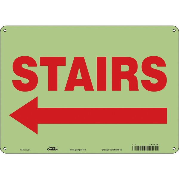 Safety Sign, 10 in Height, 14 in Width, Polyethylene, Horizontal Rectangle, English, 480J59