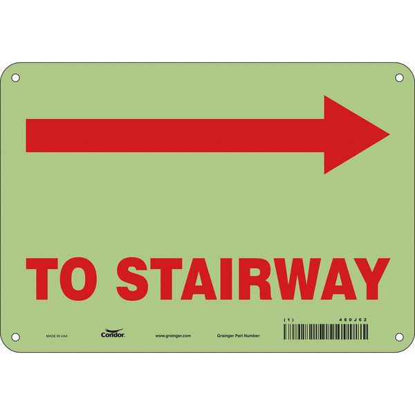 Safety Sign, 7 in Height, 10 in Width, Polyethylene, Vertical Rectangle, English, 480J62
