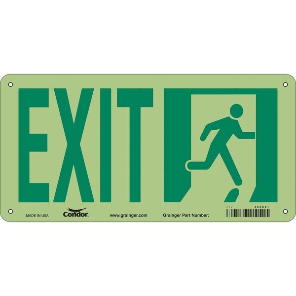 Safety Sign, 7 in x 15 in, Polyethylene