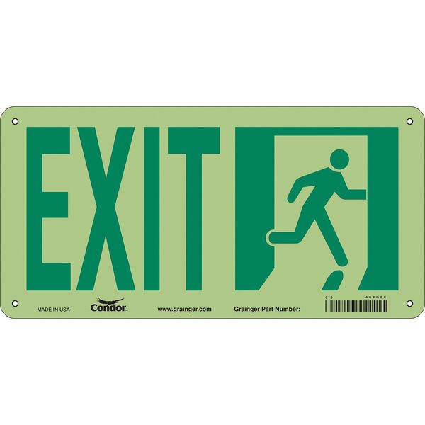 Safety Sign, 7 in x 15 in, Aluminum