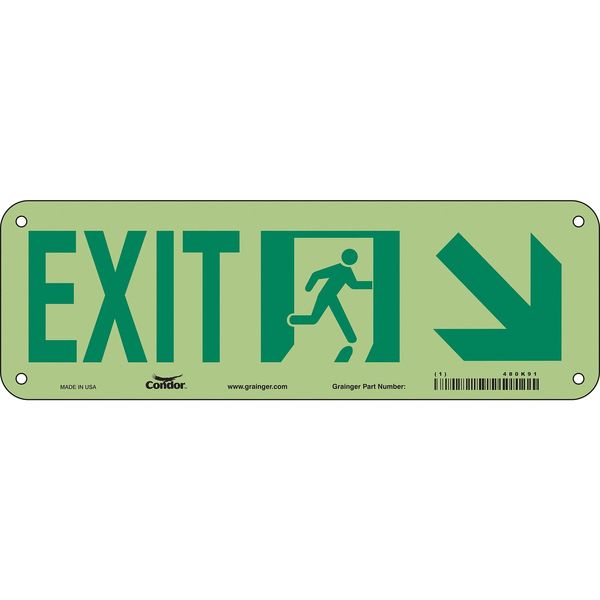 Safety Sign, 7 in x 21 in, Aluminum