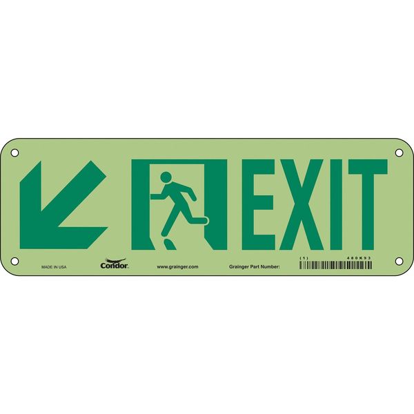 Safety Sign, 7 in x 21 in, Polyethylene