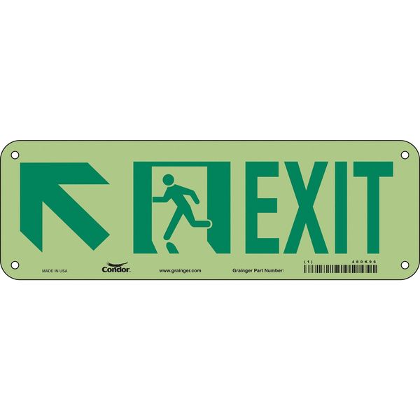 Safety Sign, 7 in x 21 in, Polyethylene