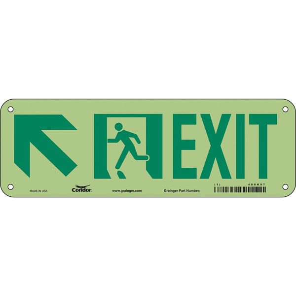Safety Sign, 7 in x 21 in, Aluminum