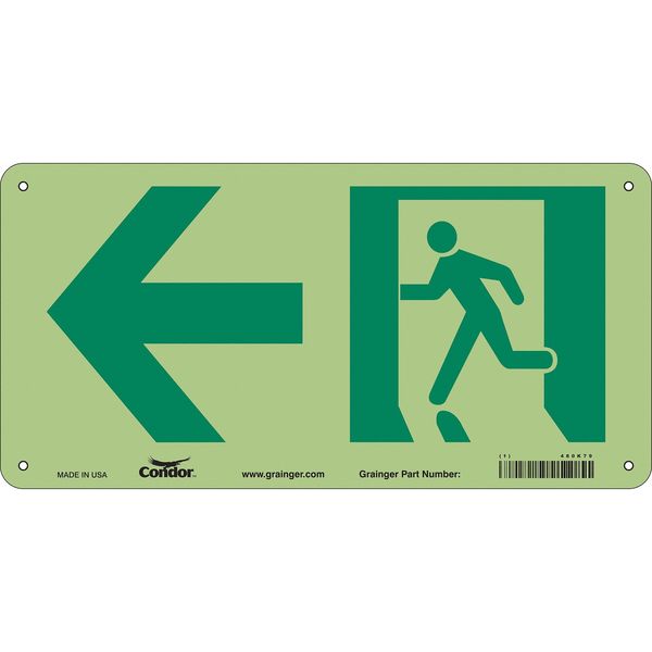 Safety Sign, 7 in x 15 in, Aluminum