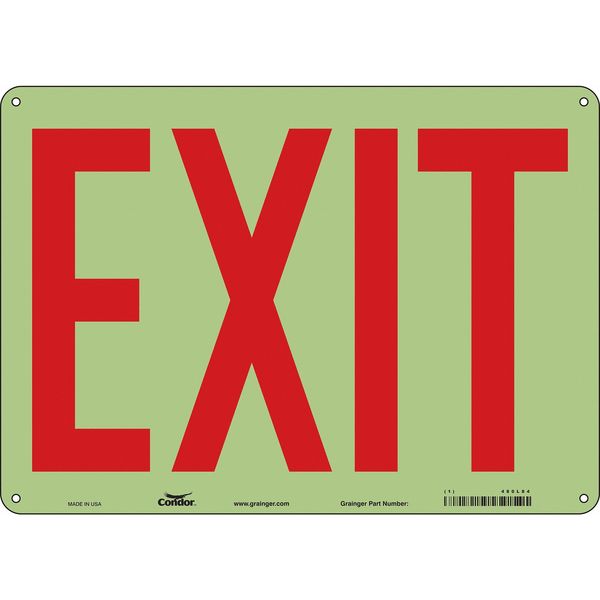 Safety Sign, 10 inx14 in, Polyethylene