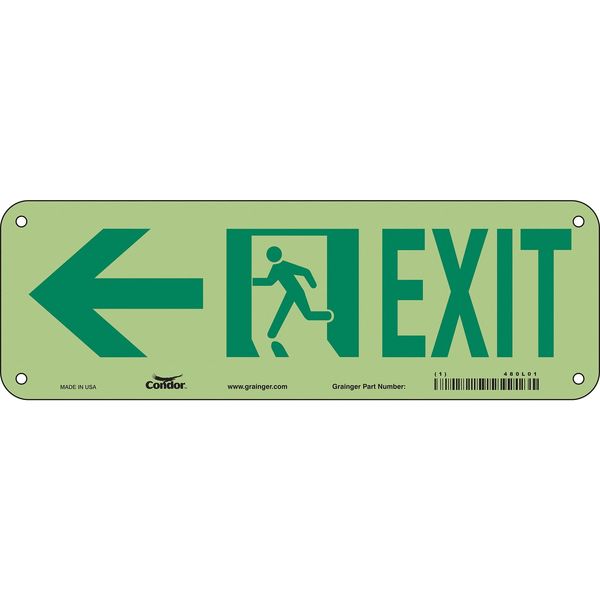 Safety Sign, 7 in x 21 in, Aluminum