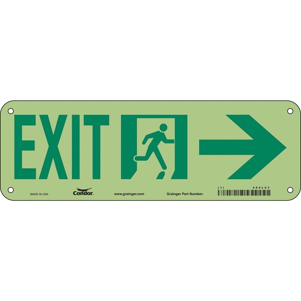 Safety Sign, 7 in x 21 in, Polyethylene