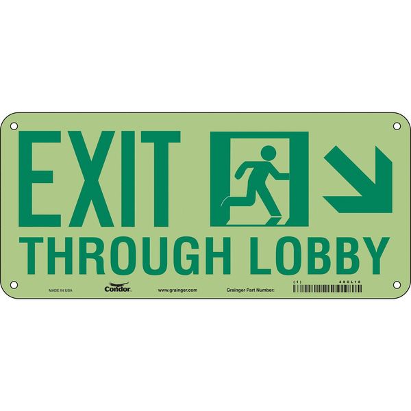 Safety Sign, 10 in x 22 in, Polyethylene