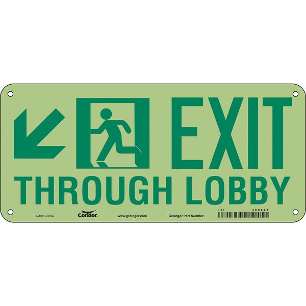 Safety Sign, 10 in x 22 in, Polyethylene