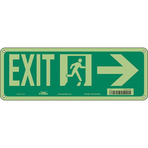 Safety Sign, 5 in x 14 in, Polyethylene