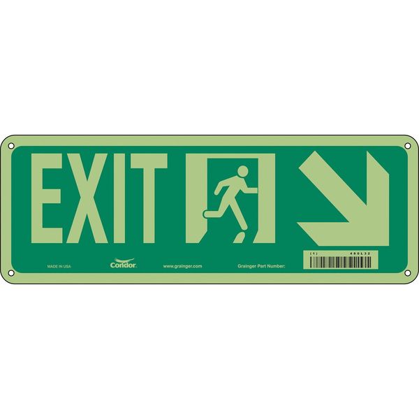 Safety Sign, 5 in x 14 in, Polyethylene