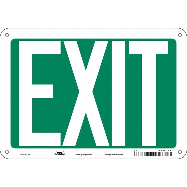 Exit Sign, English, 10