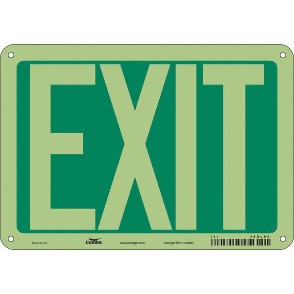 Safety Sign, 7 inx10 in, Polyethylene